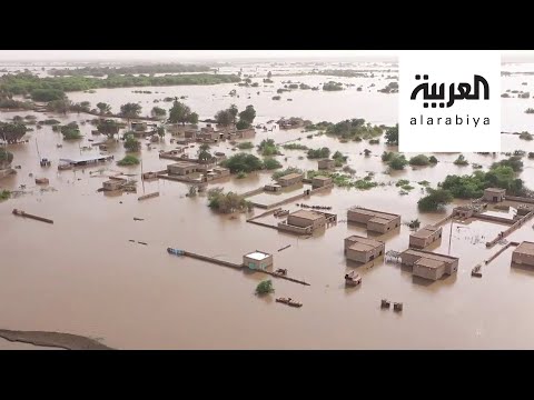 شاهد لقطات مؤلمة للدمار الذي خلفه الفيضان بالسودان